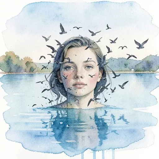 Watercolor cover art example